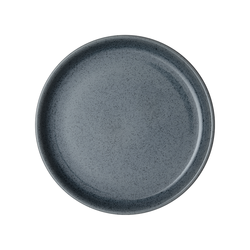 Dark Grey Speckle Coupe Dinner Plate