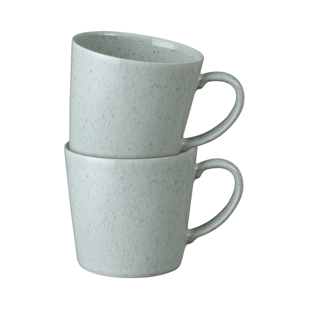 Teal Speckle Mugs - Set Of 2