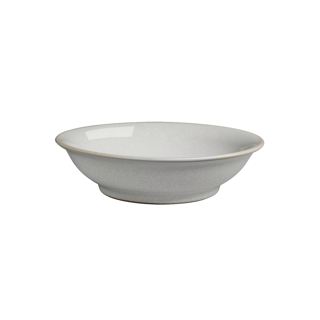 Dove Grey Medium Shallow Bowl