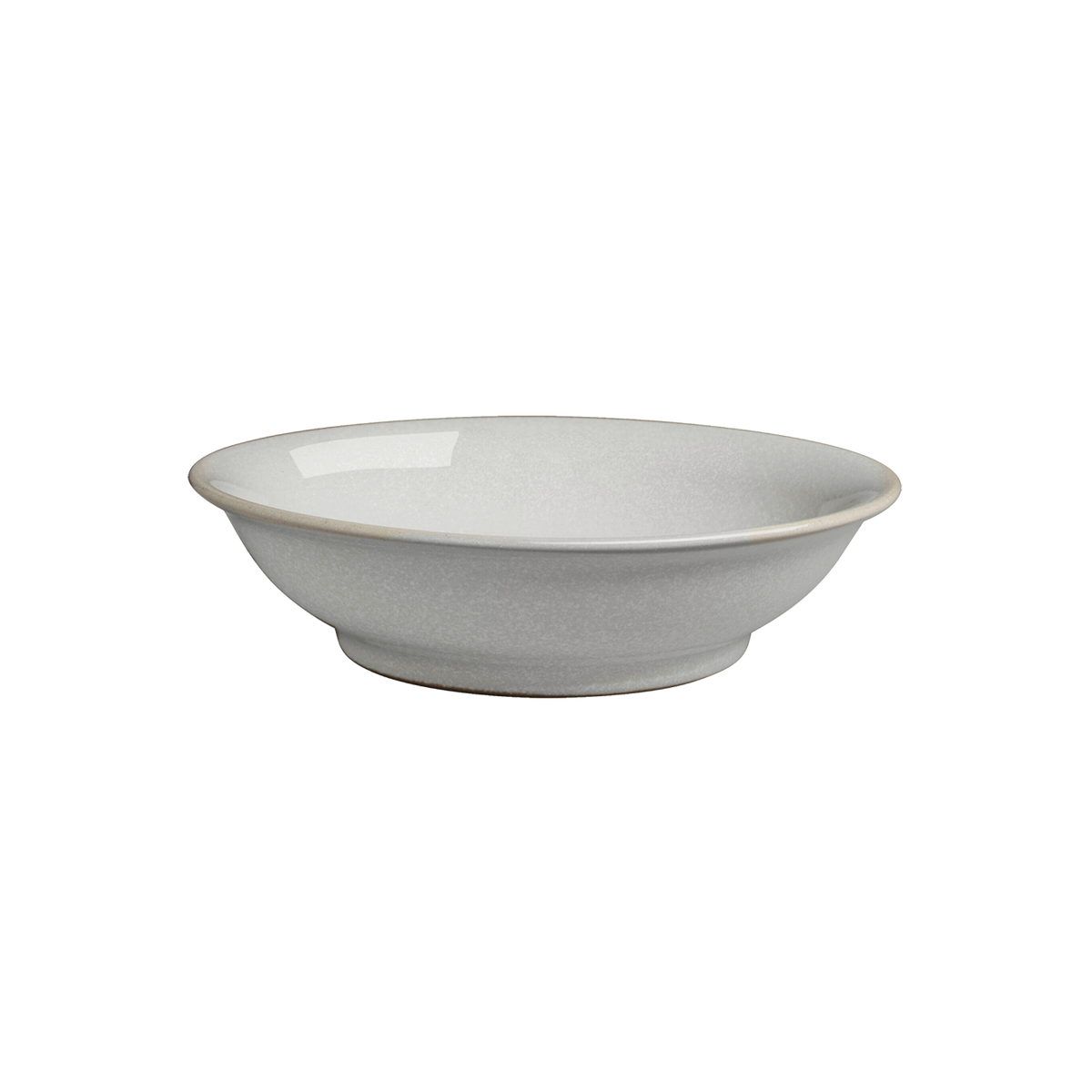 Dove Grey Medium Shallow Bowl