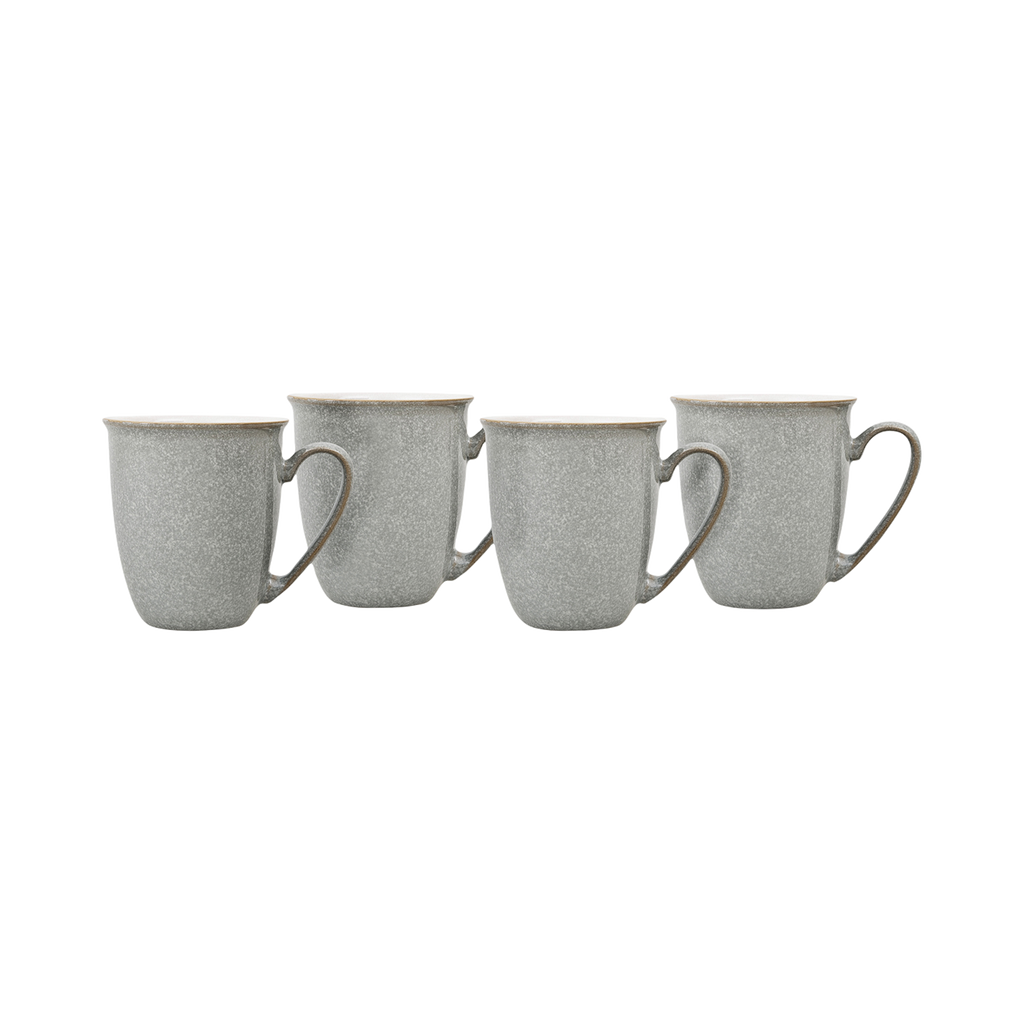 Elements Light Grey Coffee Beaker/Mugs - Set Of 4