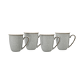 Elements Light Grey Coffee Beaker/Mugs - Set Of 4