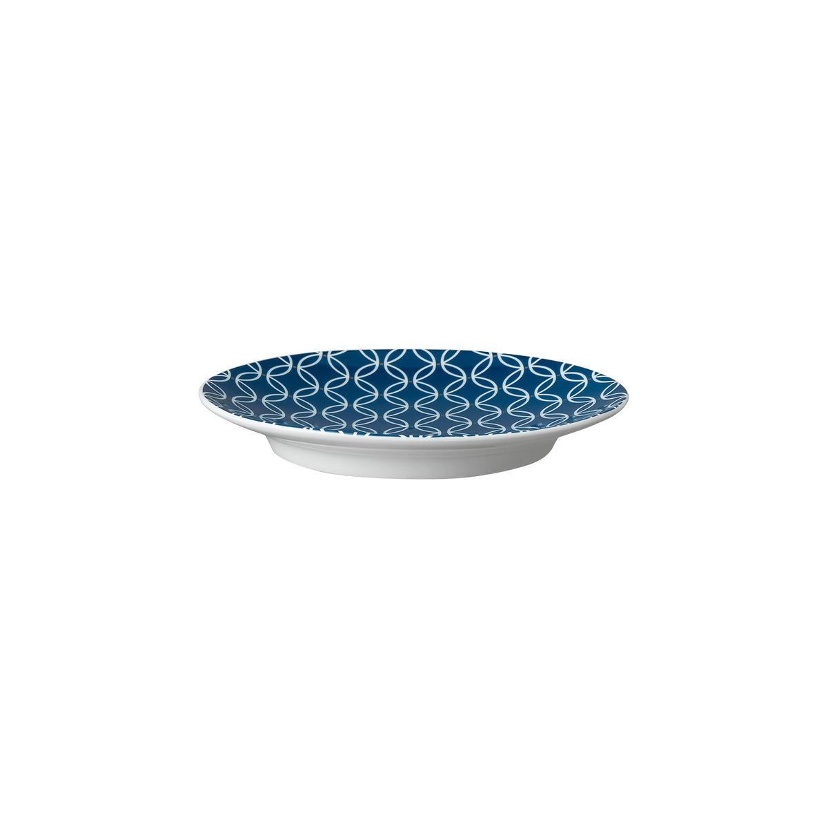 Modern Deco Small Plate Blue Seconds