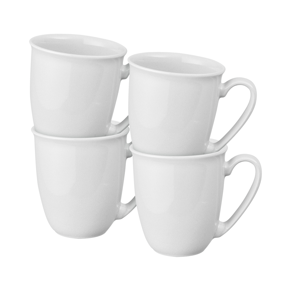 Elements Stone White Coffee Beaker/Mug - Set Of 4