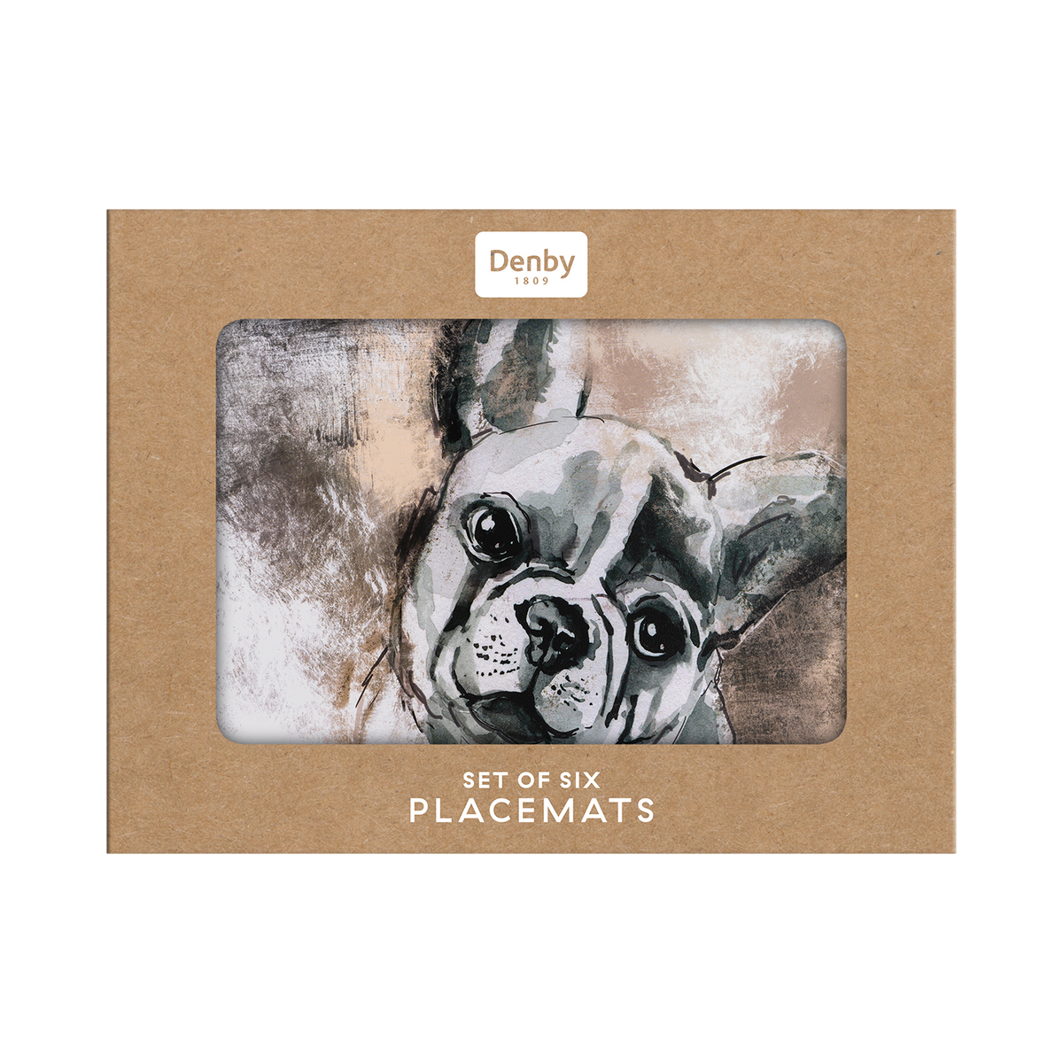 French Bull Dog Placemats Pack Of 6