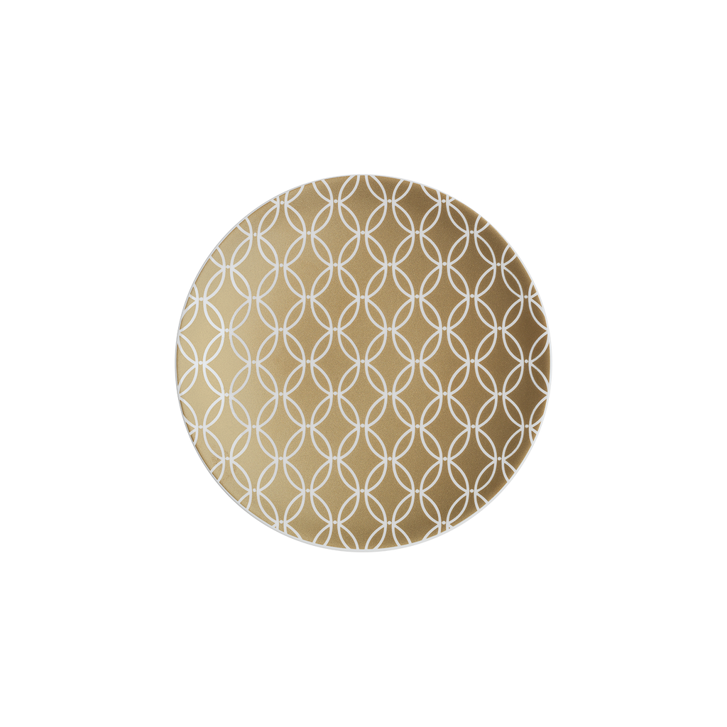 Modern Deco Small Plate Gold