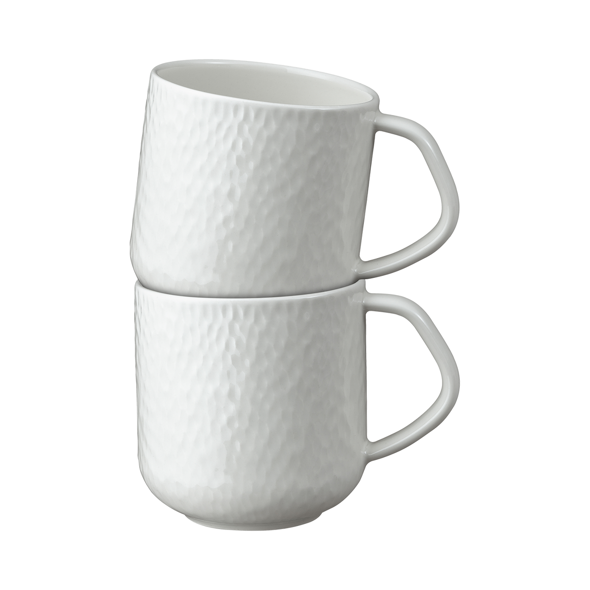 Carve White Large Mugs - Set Of 2