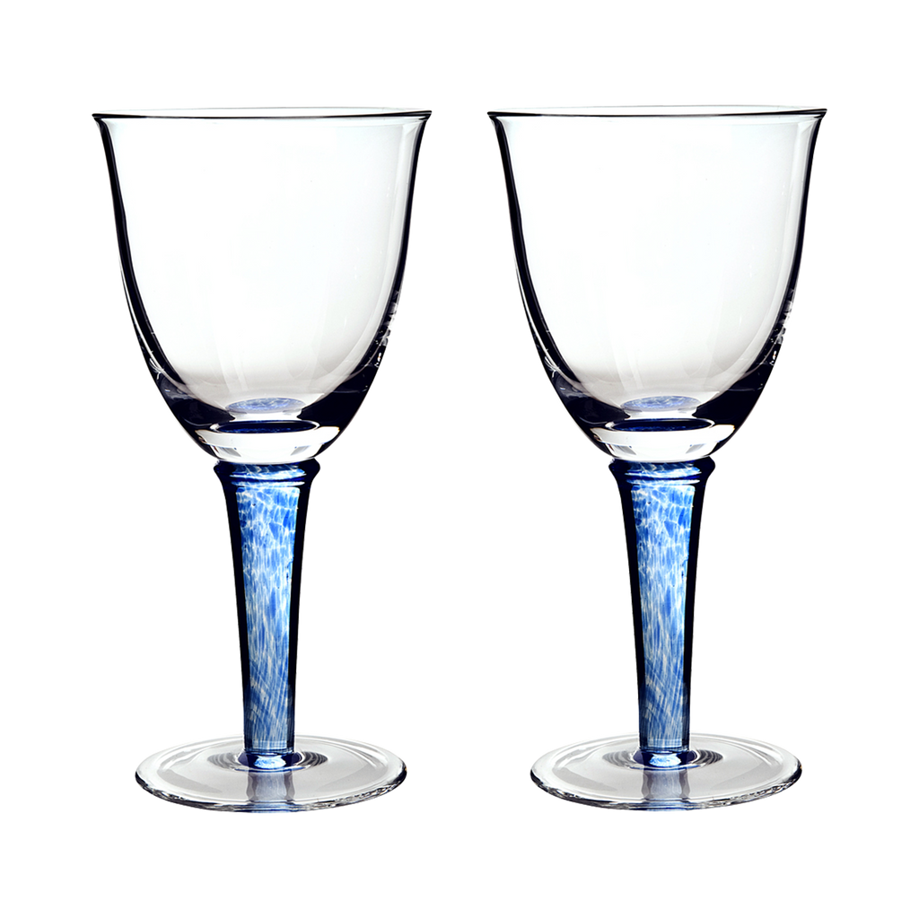 Classic Blue Wine Glass - Set Of 2
