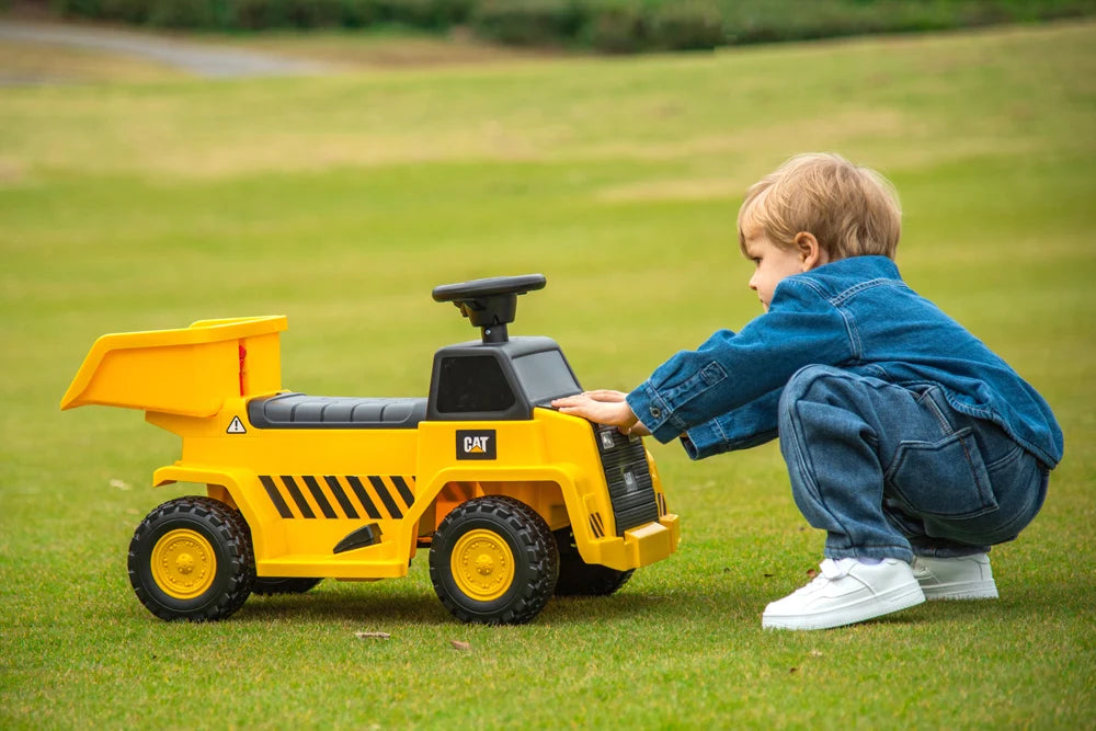 2026 6V Licensed CAT Dump Truck Kids Ride On Electric Truck