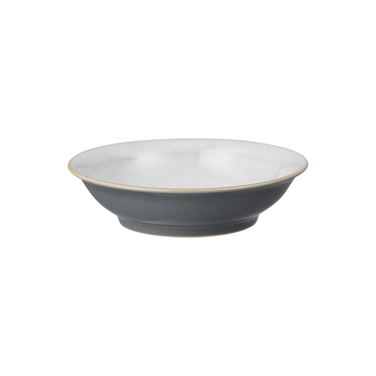 Elements Fossil Grey Medium Shallow Bowl