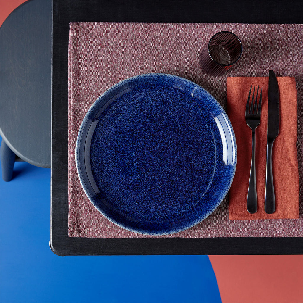Studio Blue 4 Piece Coupe Dinner Plate Set