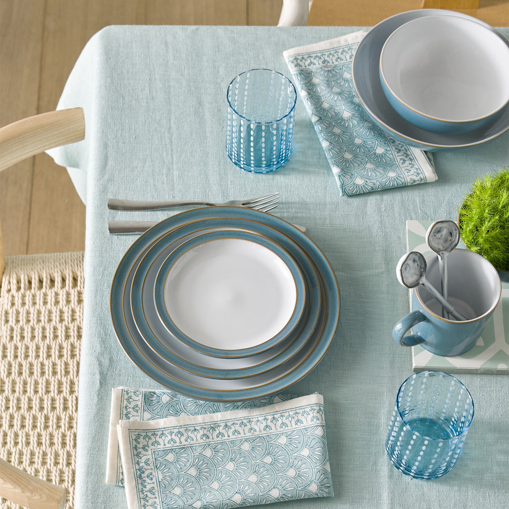 Azure Rimmed Small Plate