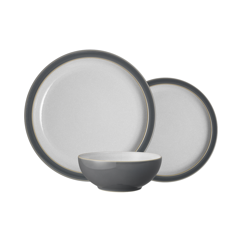Elements Fossil Grey 12 Piece Dinner Set