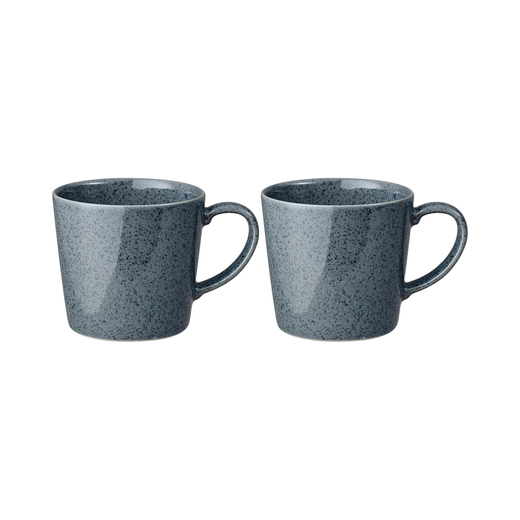 Dark Grey Speckle Mugs - Set Of 2