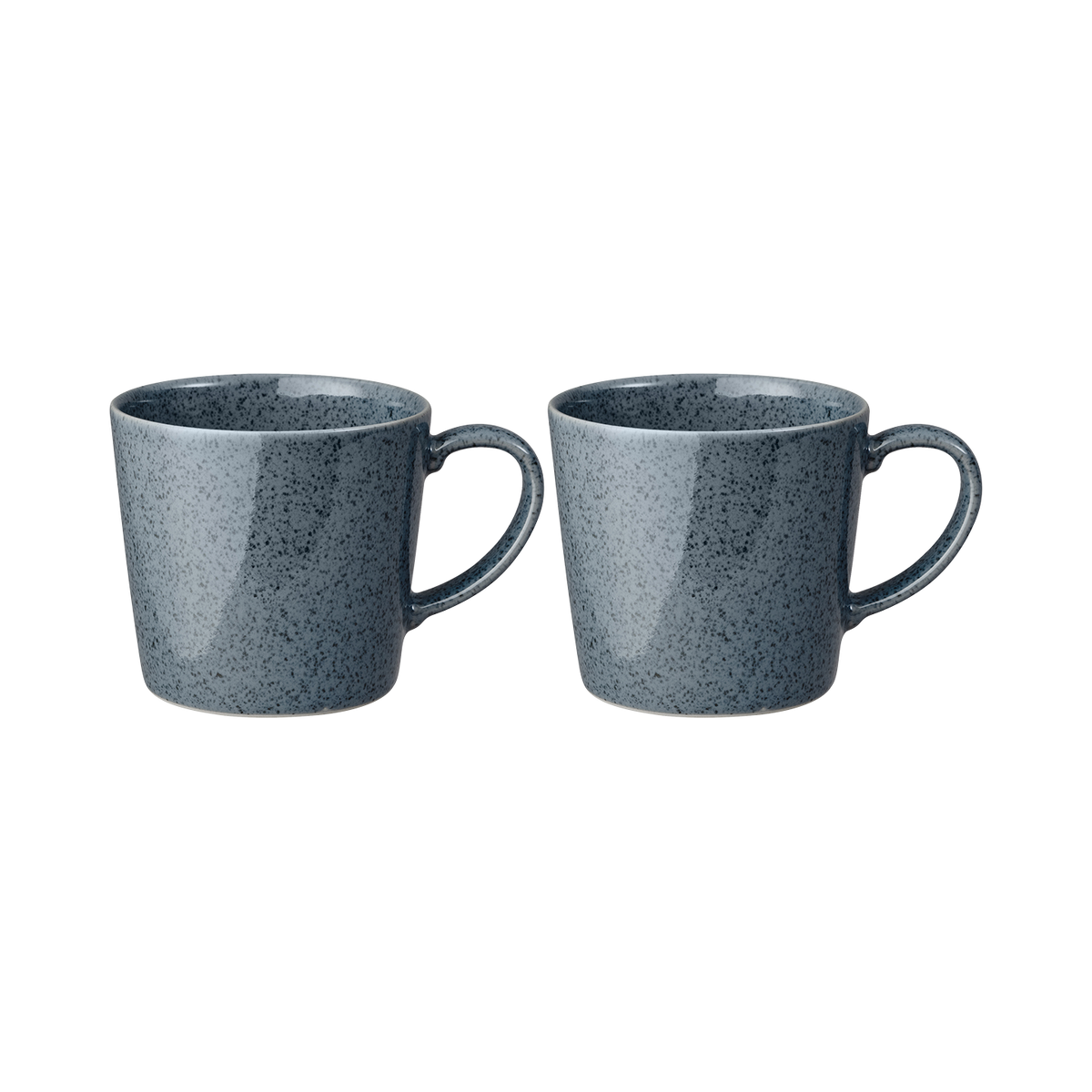 Dark Grey Speckle Mugs - Set Of 2
