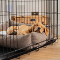 Cozy & Calming Puppy Cage Bed In Inchmurrin Umber