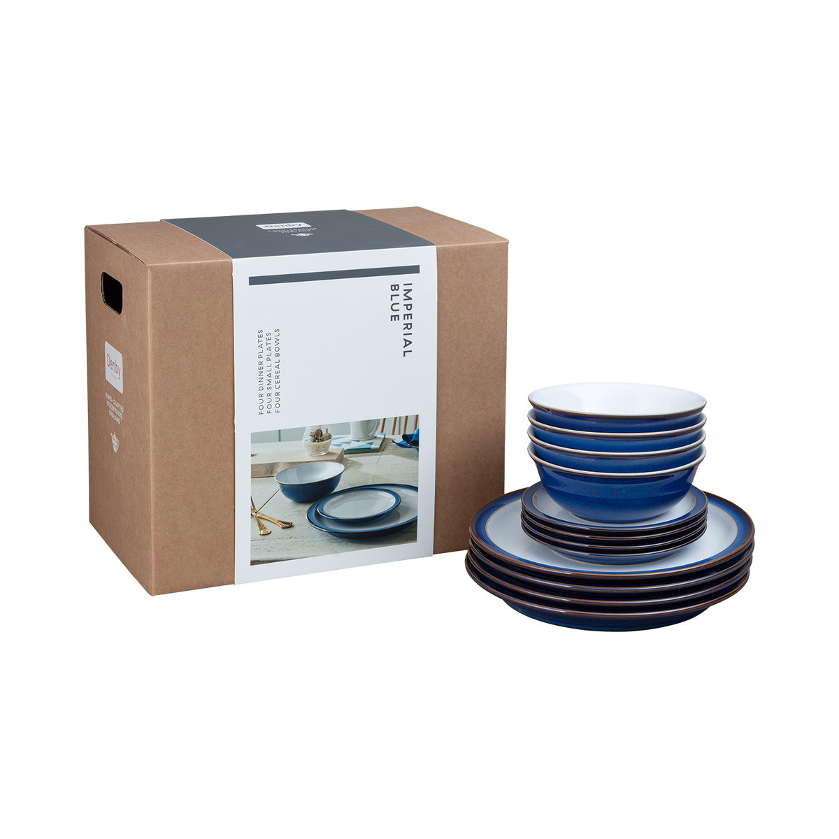 Imperial Blue 12 Piece Dinner Set