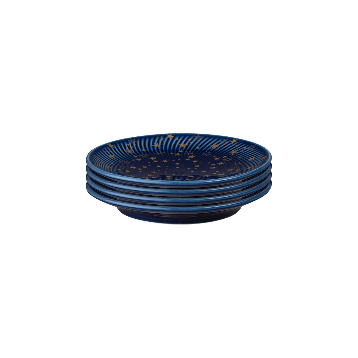Arc Blue Stars Small Plates - Set Of 4