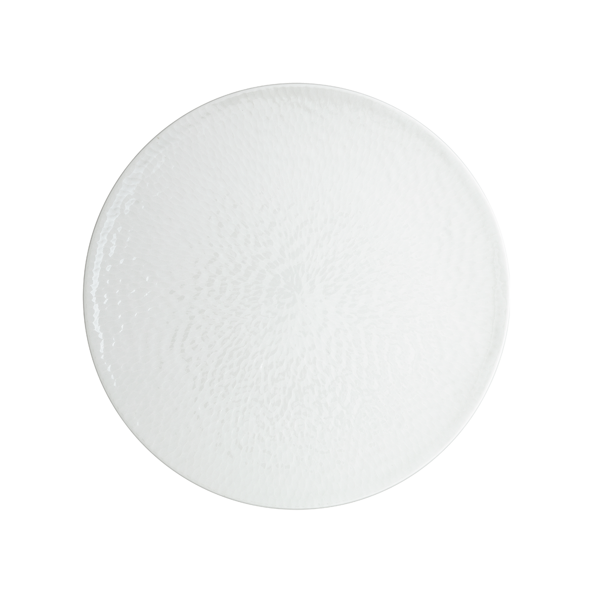 Carve White Dinner Plate