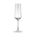 Contemporary Clear Champagne Flutes - Set Of 2