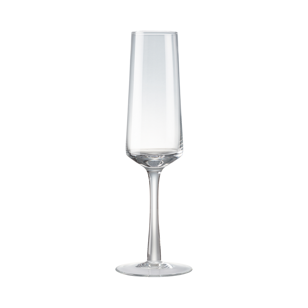 Contemporary Clear Champagne Flutes - Set Of 2