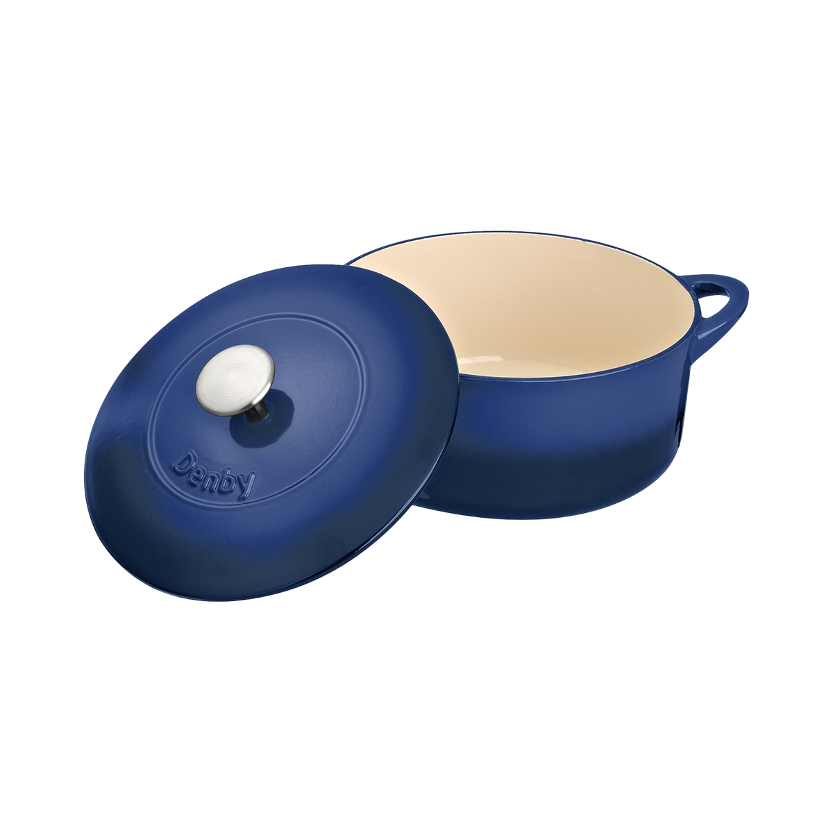 Cobalt 24cm Round Cast Iron Casserole