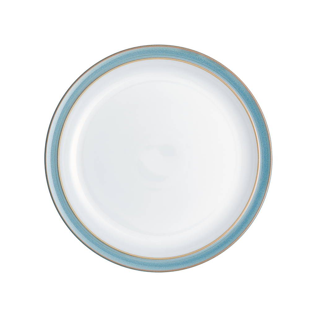 Azure Rimmed Dinner Plates - Set Of 4