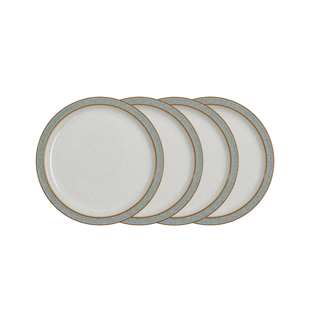 Elements Light Grey 4 Piece Medium Plate Set