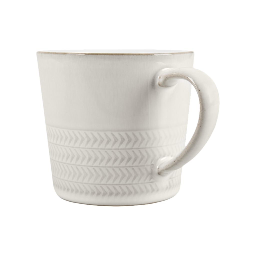 Natural Canvas Textured Large Mug
