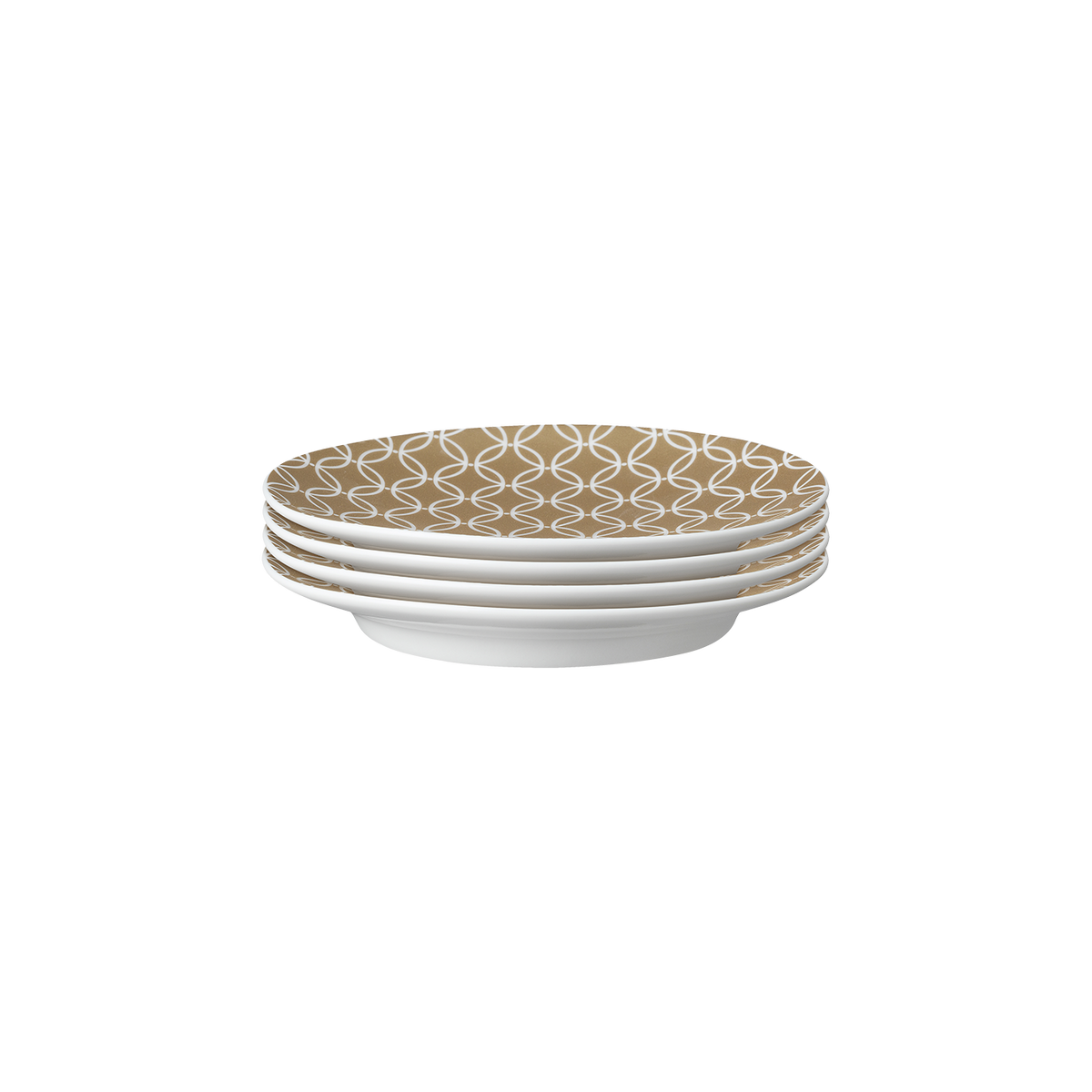 Modern Deco Small Plate Gold Seconds