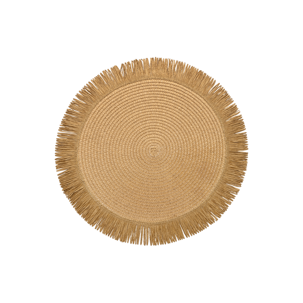 Denby Tan Natural Round Set Of 4 Placemats
