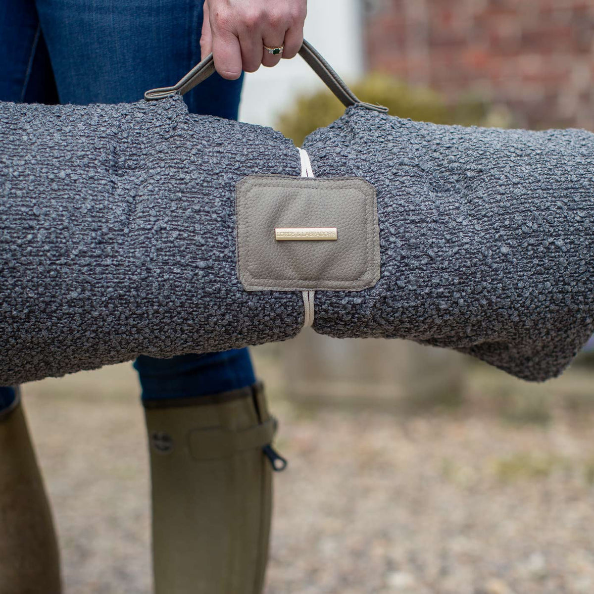 Travel Mat in Granite Boucl