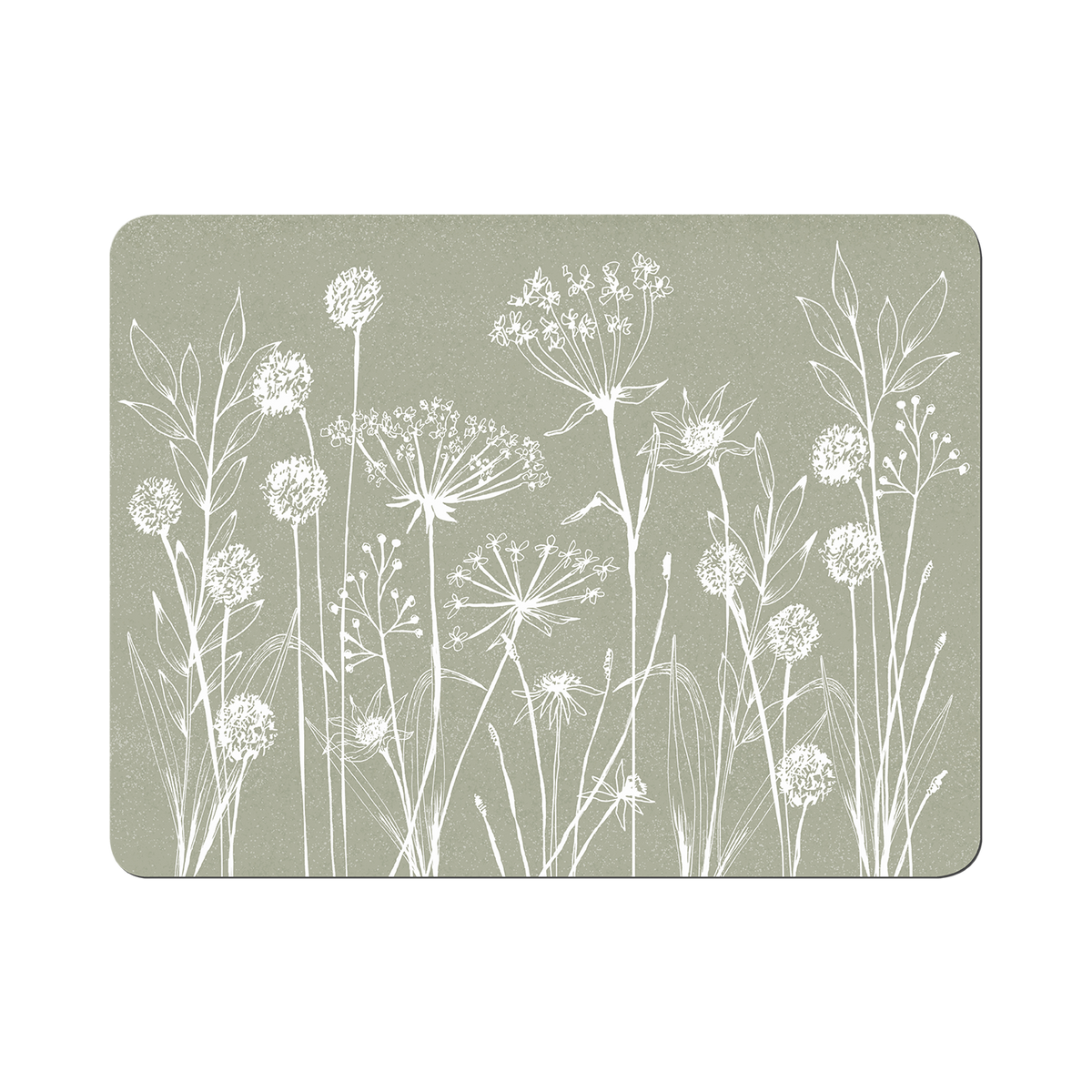 Denby Wild Flowers Sage Green Set Of 6 Placemats