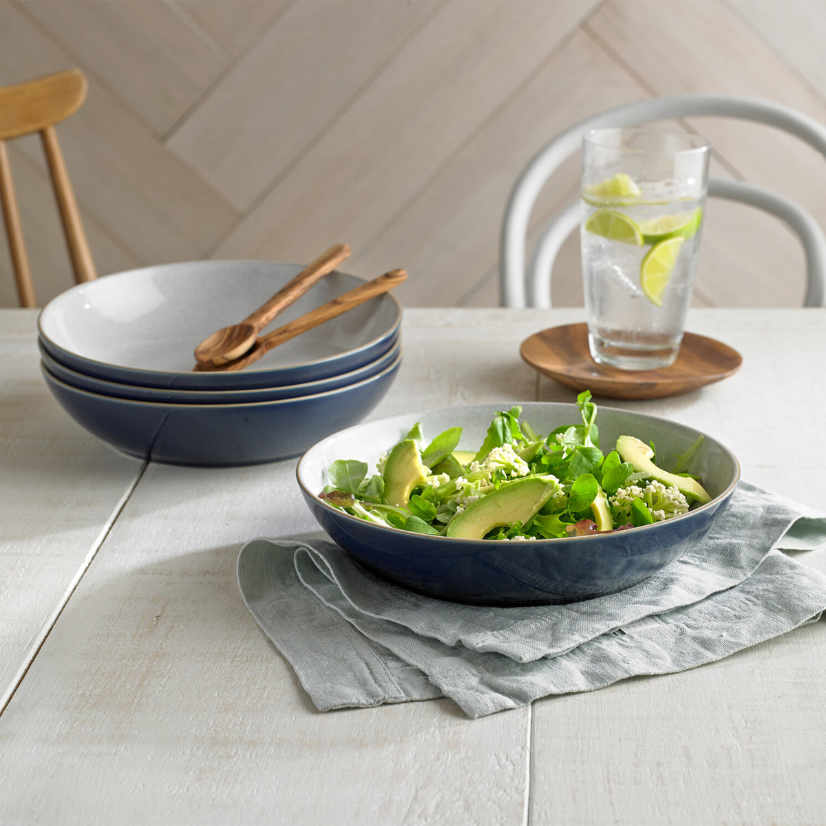 Elements Dark Blue Pasta Bowl