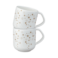 Arc White Stars Large Mugs - Set Of 2