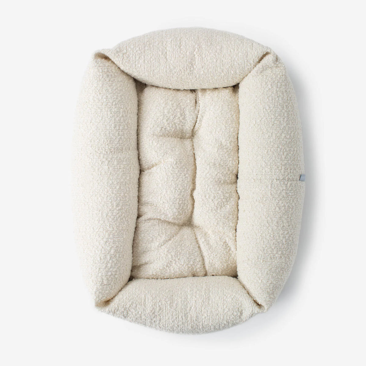 Cozy & Calming Puppy Cage Bed In Ivory Boucl