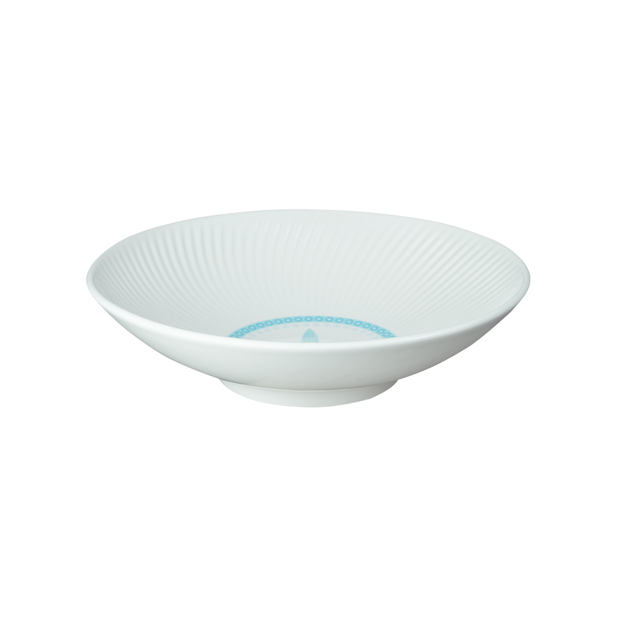 Arc White Danha Hwamun Blue Pasta Bowl