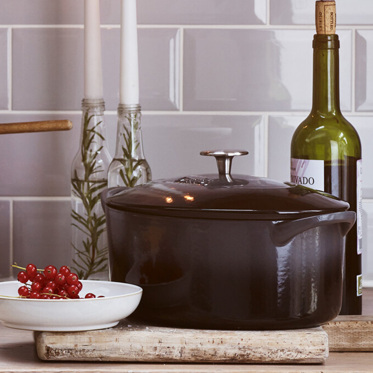 Denby Halo Cast Iron 28Cm Oval Casserole