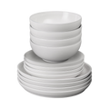 Elements Stone White 12 Piece Dinner Set