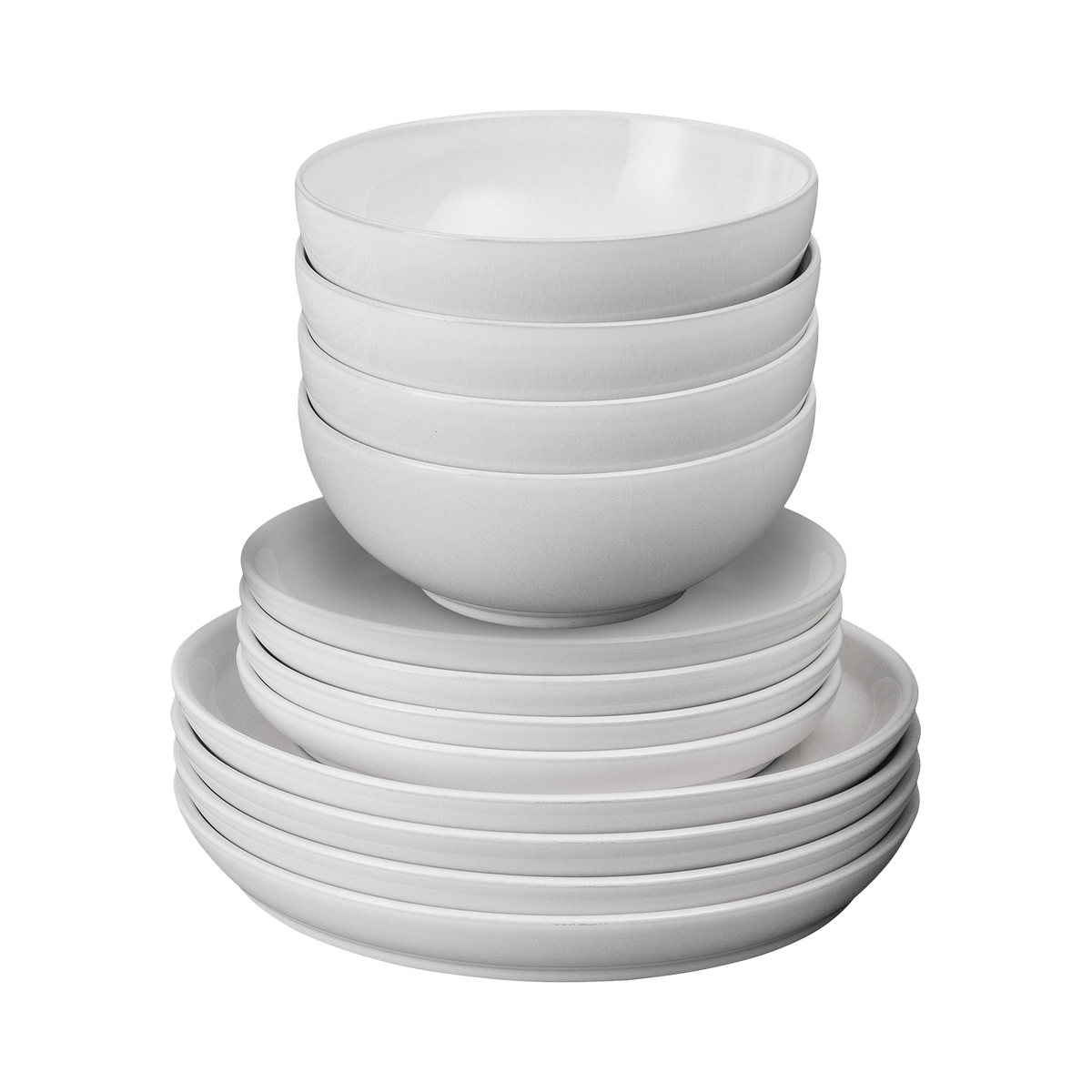Elements Stone White 12 Piece Dinner Set